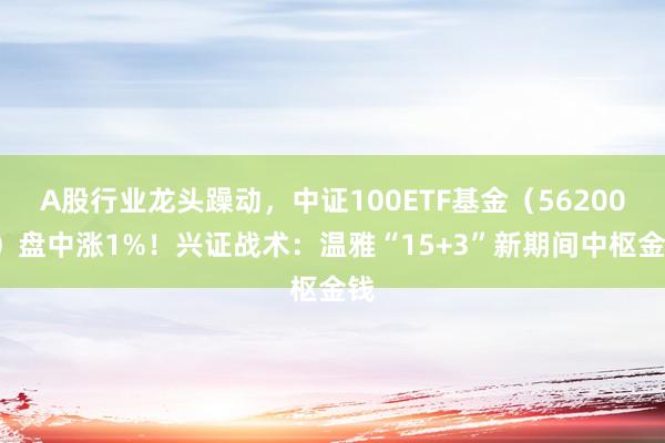 A股行业龙头躁动，中证100ETF基金（562000）盘中涨1%！兴证战术：温雅“15+3”新期间中枢金钱